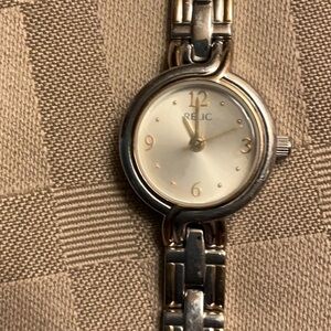 Relic Women's Silver and Gold Watch